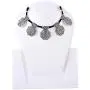 Saissa Silver Tone Oxidized Choker Boho Gypsy Thread Rope Indian Bollywood Necklace Jewelry for Women Saissa Silver Tone Oxidized Choker Boho Gypsy Thread Rope Indian Bollywood Necklace Jewelry for Women
