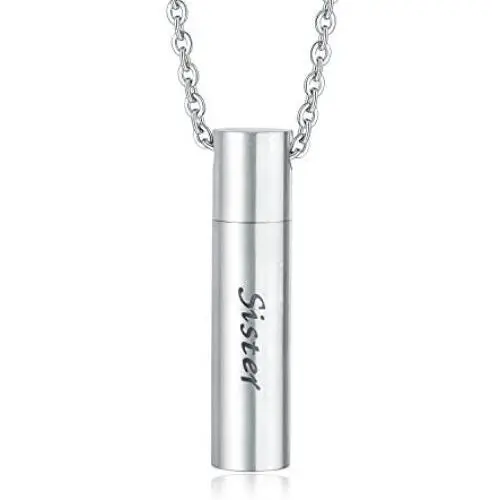 JAYUMO Stainless Steel Cremation Jewelry Urn Necklace for Ashes Keepsake Memorial Pendant Necklace for Men Women JAYUMO Stainless Steel Cremation Jewelry Urn Necklace for Ashes Keepsake Memorial Pendant Necklace for Men Women