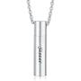 JAYUMO Stainless Steel Cremation Jewelry Urn Necklace for Ashes Keepsake Memorial Pendant Necklace for Men Women