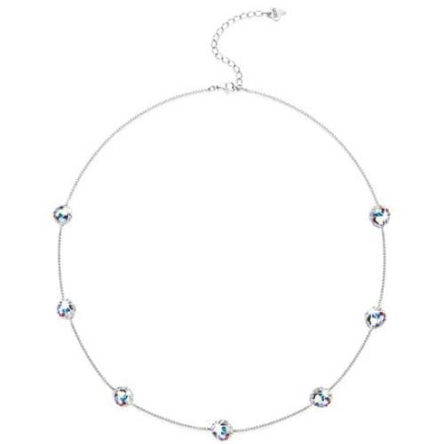 Crystals from Swarovski 925 Sterling Silver Hypoallergenic Bracelet Necklace Pendant Chain, Jewelry for Women (ABr-5 Sphere Crystal, 16'' Necklace)