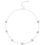 Crystals from Swarovski 925 Sterling Silver Hypoallergenic Bracelet Necklace Pendant Chain, Jewelry for Women (ABr-5 Sphere Crystal, 16'' Necklace)