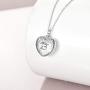 YFN Sterling Silver Heart Urn Necklace for Ashes Cremation Jewelry for Ashes of Loved Ones Keepsake