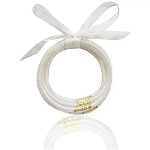 Baoqin Jelly Bangle Bracelets Set for Women Silicone Glitter Filled Bangles Multilayer Bracelets Gift for Women Girls Baoqin Jelly Bangle Bracelets Set for Women Silicone Glitter Filled Bangles Multilayer Bracelets Gift for Women Girls
