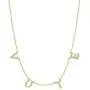 HAIAISO 14K Gold Plated Michelle Obama Vote Necklaces Personalized Letter Pendant Jewelry Initial Minimalist Chains Necklace for Women and Girls
