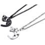 PJ Stainless Steel Yin Yang Pet Cat Puzzle Piece Matching Couple Pendant Necklace,Animal Lover Gift