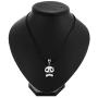 Winssi Cute Panda Necklace with Black Cord Panda Jewelry Gift for Teen Girls and Boys