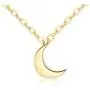 Crescent Moon Necklace (Minimalistic Inspirational Jewelry) Gift Ready - Gold Plating Over Brass 18” Crescent Moon Necklace (Minimalistic Inspirational Jewelry) Gift Ready - Gold Plating Over Brass 18”