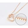 GIRLS/WOMEN/TEEN LOVE HEART NECKLACE/CHOKER/PENDANT Rose Gold Heart Choker Pendant Necklace Birthday Girlfriend ANNIVERSARY Gift for LOVE STYLE ELEGANCE Choker