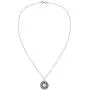 AeraVida Mystic Om or Aum with The Eight Auspicious .925 Sterling Silver Pendant Necklace AeraVida Mystic Om or Aum with The Eight Auspicious .925 Sterling Silver Pendant Necklace
