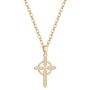 Rosemarie Collections Womens Religious Celtic Cross Pendant Necklace with Cubic Zirconia, 16'' Plus 2'' Extender