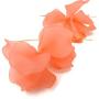 Pink Peach Flower Petal Resin Long Bohemian Drop Dangle Earrings-perfect for gift, women, girls