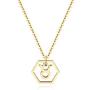 Aimber 18K Gold Plated Astrology Necklace for Women Jewelry,12 Zodiac Pendant Horoscope Constellations Necklace