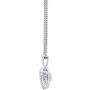 Dancing Diamond Petite Heart Pendant Necklace in 925 Sterling Silver by Parade of Jewels (1/7 ct.tw.), 18''