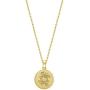 JADMIRE 14K Yellow Gold Plated Sterling Silver Swarovski Zirconia Zodiac Stars Pendant Necklace, 18''