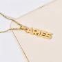 Nanafast Zodiac Necklace Stainless Steel Zodiac Sign Letter Pendant Necklace Adjustable Constellation Horoscope Necklace for Women Girls Christmas Birthday Gifts