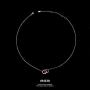 URIZZD S925 Sterling Silver Necklace for Women Cubic Zirconia Pendant White/Rose Gold Plated Necklace Gifts for Women Teens Girls 18 Inches