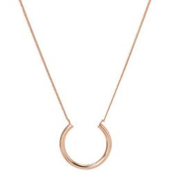LANE WOODS Geometric Necklace, Dainty Pendant Minimalist and Simple, Cute Necklace 18k Real Gold Plated for Women Girls with Gift Box