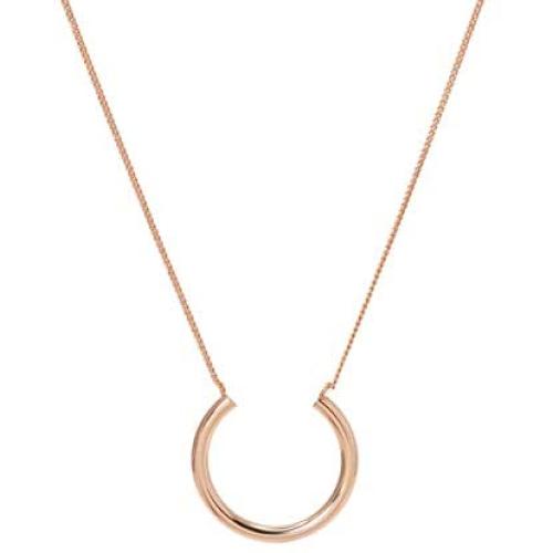 LANE WOODS Geometric Necklace, Dainty Pendant Minimalist and Simple, Cute Necklace 18k Real Gold Plated for Women Girls with Gift Box