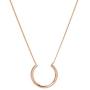 LANE WOODS Geometric Necklace, Dainty Pendant Minimalist and Simple, Cute Necklace 18k Real Gold Plated for Women Girls with Gift Box