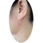 Sterling Silver Jewelry Sets Asymmetric Earrings with Black Onyx