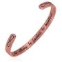 Luvalti ''Be Strong, Be Fearless, Be Beautiful'' Stainless Steel Bracelet - Cuff Bracelet - Motivational Jewelry Gift