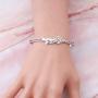 HOLLP Mother Daughter Rose Flower Bracelet Where You Lead I Will Follow Friendship Jewelry