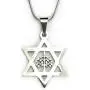 Star of David and Tree of Life Necklace, 18'' chain, Pure 304 Stainless Non Tarnishing, Shield of David, Magen David with Etz Chaim Star of David and Tree of Life Necklace, 18'' chain, Pure 304 Stainless Non Tarnishing, Shield of David, Magen David with Etz Chaim