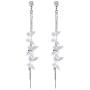 Nanafast Butterfly Long Dangle Earrings for Women & Girl Crystal Alloy Butterfly Tassel Piercing Earrings Jewelry Gift