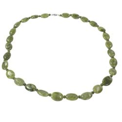 Connemara Marble Women’s Oval Bead Necklace Made in Ireland