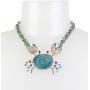 Betsey Johnson Womens Crabby Couture Blue Crab Pendant Necklace, One Size