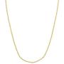 The Bling Factory 1mm-6mm 14k Yellow Gold Plated Ball Military Chain Necklace or Bracelet