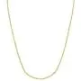 The Bling Factory 1mm-6mm 14k Yellow Gold Plated Ball Military Chain Necklace or Bracelet The Bling Factory 1mm-6mm 14k Yellow Gold Plated Ball Military Chain Necklace or Bracelet