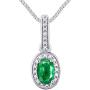 RYLOS Jewelry For Women Sterling Silver Designer Halo Tennis Bracelet, Dangling Earrings & Necklace Gemstone W/Diamonds Adjustable 7''-8'' Wrist & 18'' Chain 6X4MM Birthstone Womens Jewelry Matching