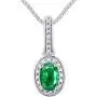 RYLOS Jewelry For Women Sterling Silver Designer Halo Tennis Bracelet, Dangling Earrings & Necklace Gemstone W/Diamonds Adjustable 7''-8'' Wrist & 18'' Chain 6X4MM Birthstone Womens Jewelry Matching