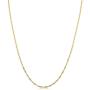 Kooljewelry 10k Yellow Gold Singapore Chain Necklace (0.7 mm, 1 mm, 1.4 mm, 1.7 mm)