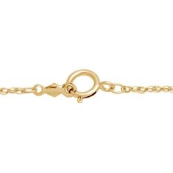 Jewelili 10K Yellow Gold 5mm Round Pearl and Natural White Diamond Accent Pendant Necklace, 18'' Rolo Chain