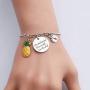 BLEOUK IVF Infertility Bracelet Infertility Mom Jewelry Infertility Gift IVF Encouragement Gift for Her IVF Pineapple Charm Bracelet IVF Infertility Inspirational Adjustable Bracelet
