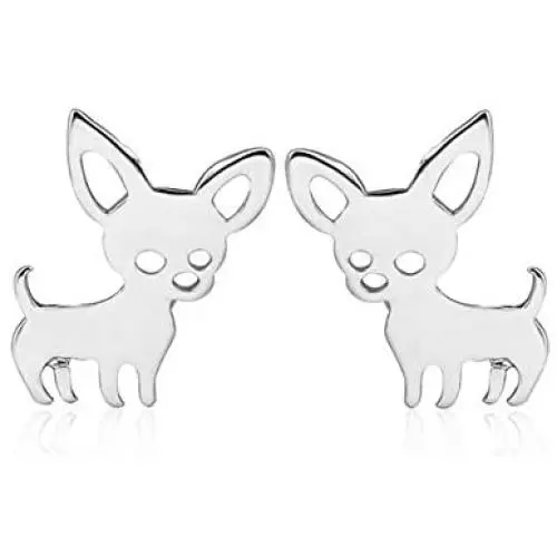Stainless steel hypoallergenic Chihuahua dog earrings for women girls jewelry Stainless steel hypoallergenic Chihuahua dog earrings for women girls jewelry