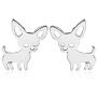 Stainless steel hypoallergenic Chihuahua dog earrings for women girls jewelry