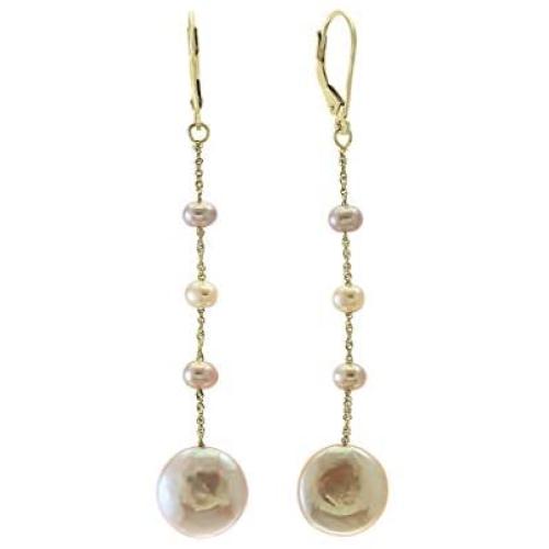 Effy 14K Rose Gold Fresh Water Pearl Earrings IEY0P344J2