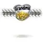 Personalize Heart Shape Floral Scroll Daughter Grandmother God Mother Charm Bead For Bracelet For Women Two Tone 14K Gold Plated .925 Sterling Silver Personalize Heart Shape Floral Scroll Daughter Grandmother God Mother Charm Bead For Bracelet For Women Two Tone 14K Gold Plated .925 Sterling Silver