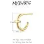 MYEARS Hoop Earrings Gold Half Open 14K Gold Filled Tiny Boho Beach Simple Delicate Handmade Hypoallergenic Jewelry Gift MYEARS Hoop Earrings Gold Half Open 14K Gold Filled Tiny Boho Beach Simple Delicate Handmade Hypoallergenic Jewelry Gift