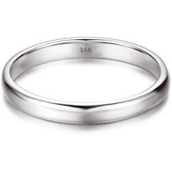 Oiney 2mm Tungsten Wedding Band Ring for Men Women Yellow Gold/Rose Gold/White Gold High Polish Comfort Fit 5-10