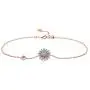 Daisy Bracelets, 925 Sterling Silver Cubic Zirconia Link Little Sunflower Bracelets Dainty Jewelry Gift for Women Daisy Bracelets, 925 Sterling Silver Cubic Zirconia Link Little Sunflower Bracelets Dainty Jewelry Gift for Women