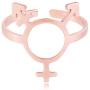 SENFAI FTM MTF Transgender Symbol Bisexual Gay Lesbian Gift Gender Neutral Pendant Necklace 18''