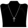 Loralyn Designs Small Simple Stainless Steel Cross Pendant Necklace (16-30 Inch Bead Chain)