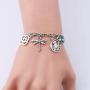 BLEOUK Outlander Gift Outlander Inspired Adjustable Bracelet Gift Outlander Scottish Thistle Dragonfly Charm Bracelet Outlander Fans Jewelry