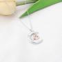 BAUNA Grandma Nana Heart Pendant Necklace I Love You To The Moon And Back Grandmother Jewelry from Granddaughter Grandson