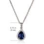 A+O Bridesmaid Jewelry Gift, Blue Sapphire Jewelry