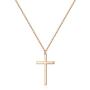 Ursteel Cross Necklace for Women, Dainty Gold Plated Cross Pendant Necklace Sideways Cross Choker Layered Cross Necklace for Women Girls